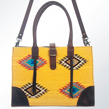 American Darling Tote Saddle Blanket Genuine Leather Western Women Bag Handbag Purse | Travel Bags College Casual